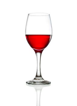 red wine glass isolated