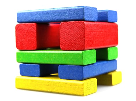 Wooden building blocks