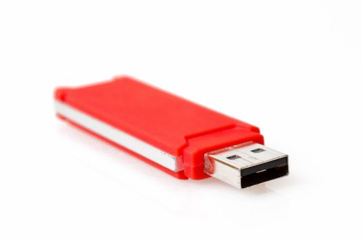 Portable flash usb drive memory with shallow focus