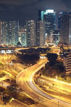 hong kong city at night
