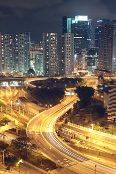 hong kong city at night