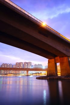 bridge at sunset