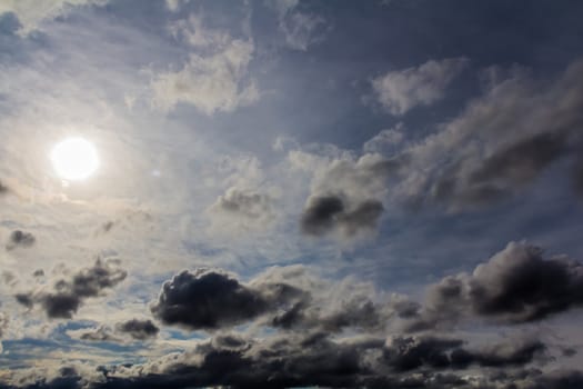 A lot of Amazing cumulus clouds, Canada