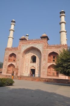 Akbar's Tomb at Sikandra (Agra) in India