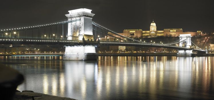 Budapest at night, Hungary