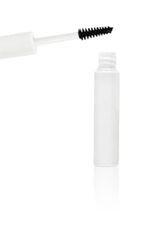 white mascara for eyes isolated