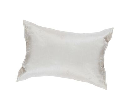 White pillow isolated on white background