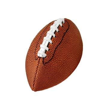 American football isolated on white background