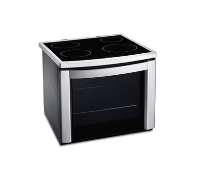 Electric cooker and oven, on a white background
