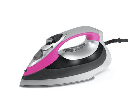 Steam iron isolated on white background