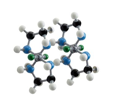 isolated molecule on white background