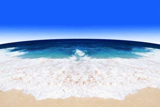 sand of beach sea - nature background