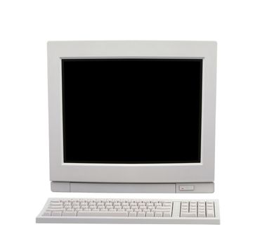 Desktop Computer close up shot