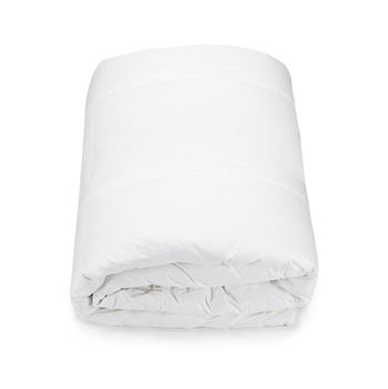 White blanket isolated on white background
