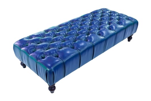 blue luxury sofa isolated with clipping path