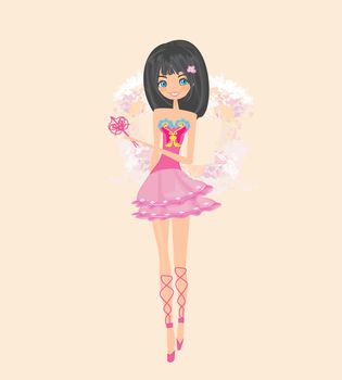 beautiful fairy vector graphic