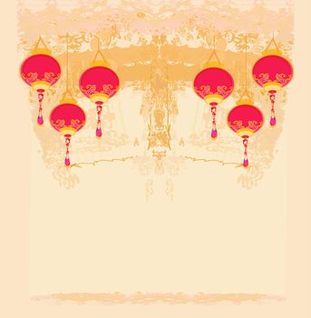 Chinese New Year card, vector