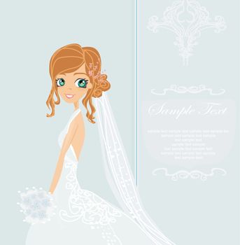 Beautiful bride card