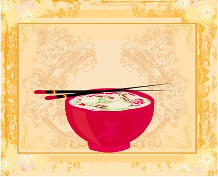 template of traditional Japanese food menu