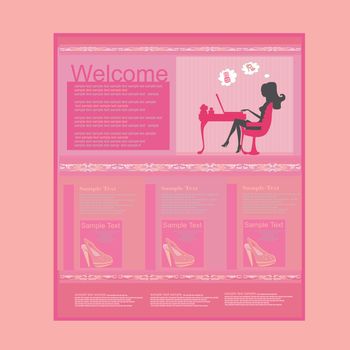 Fashion shopping Website template