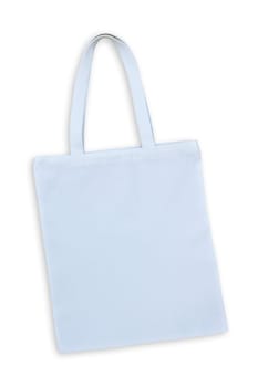 white cotton bag isolated with clipping path