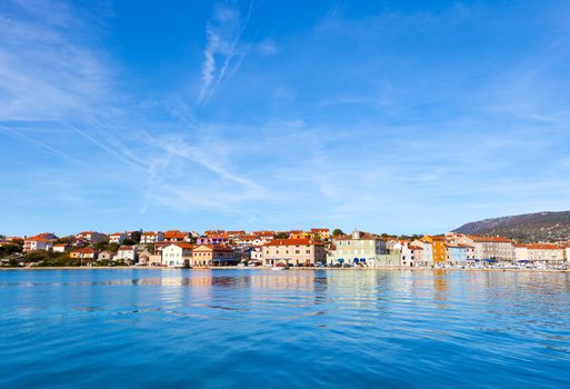 old Istrian town in Novigrad, Croatia.