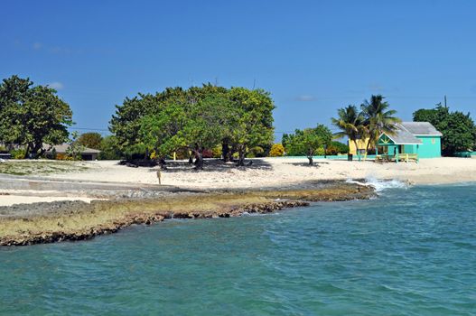 A peaceful beach on Grand Cayman at the north western end of the island far from the tourist crowds
