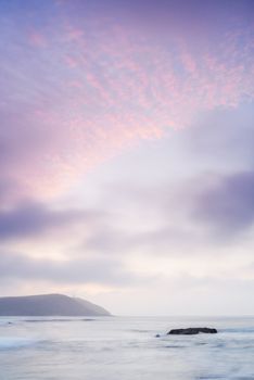 Cornwall seascape looking from Greenaways to Stepper point in the distance.