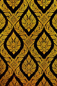 traditional thai style gold painting