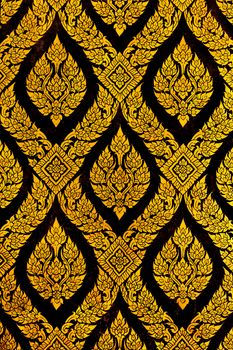 traditional thai style gold painting