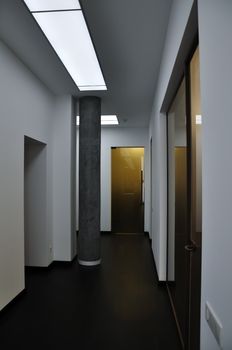 modern corridor in Aparthotel