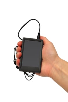 mp4 player with white background
