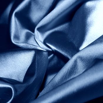 blue satin background closse up