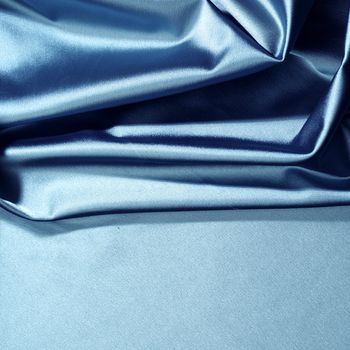 blue satin background closse up