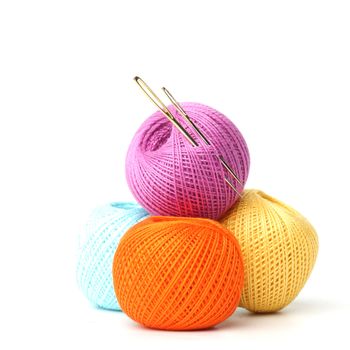 needle and thread macro close up