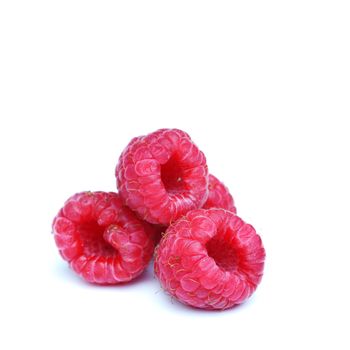 raspberry pile isolated on white