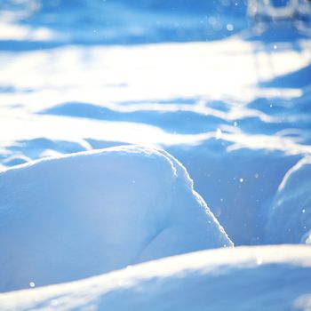 snow background close up