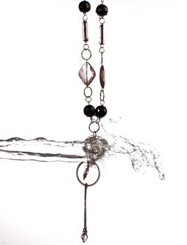 Jewelry water splash necklace, high speed water splash