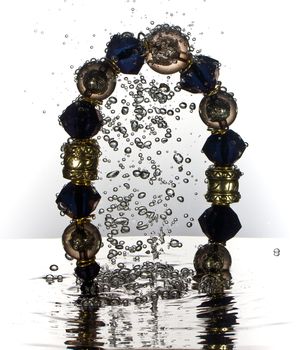 Jewelry water splash necklace, high speed water splash