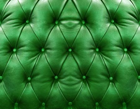 Green upholstery leather pattern background