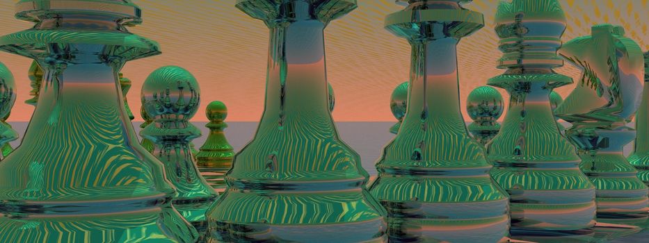 checkmate green and sky orange