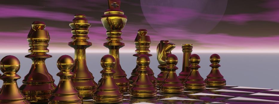 checkmate and sky purple