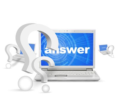 Concept of finding answers over the internet
