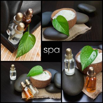 still-life subjects of relaxing spa treatments