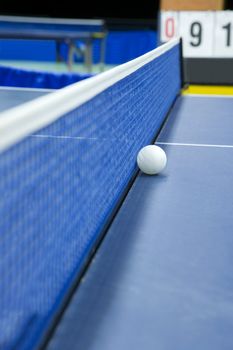 Table Tennis Still Life with Selective Focus