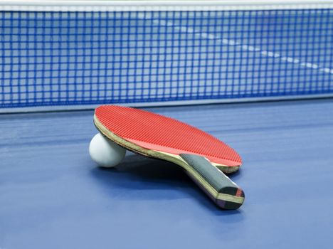 Table Tennis Still Life with Selective Focus