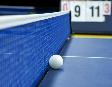 Table Tennis Still Life with Selective Focus