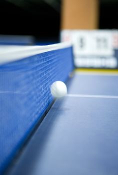 Table Tennis Still Life with Selective Focus