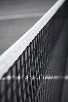 Close up of a Tennis net