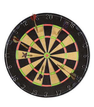 Dart Board isolated on white background